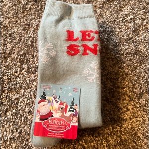 Rudolph The Red Nosed Reindeer Official Licensed Socks - Set of 3 - Size 4-10